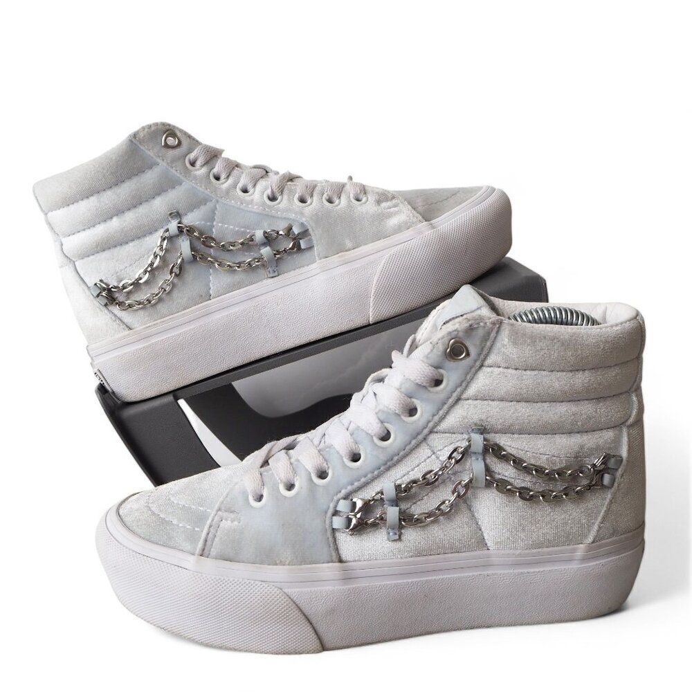 Vans SK8-Hi Platform‎ 2.0 "Chain Velvet Ballad Blue" Sneakers Women's 6